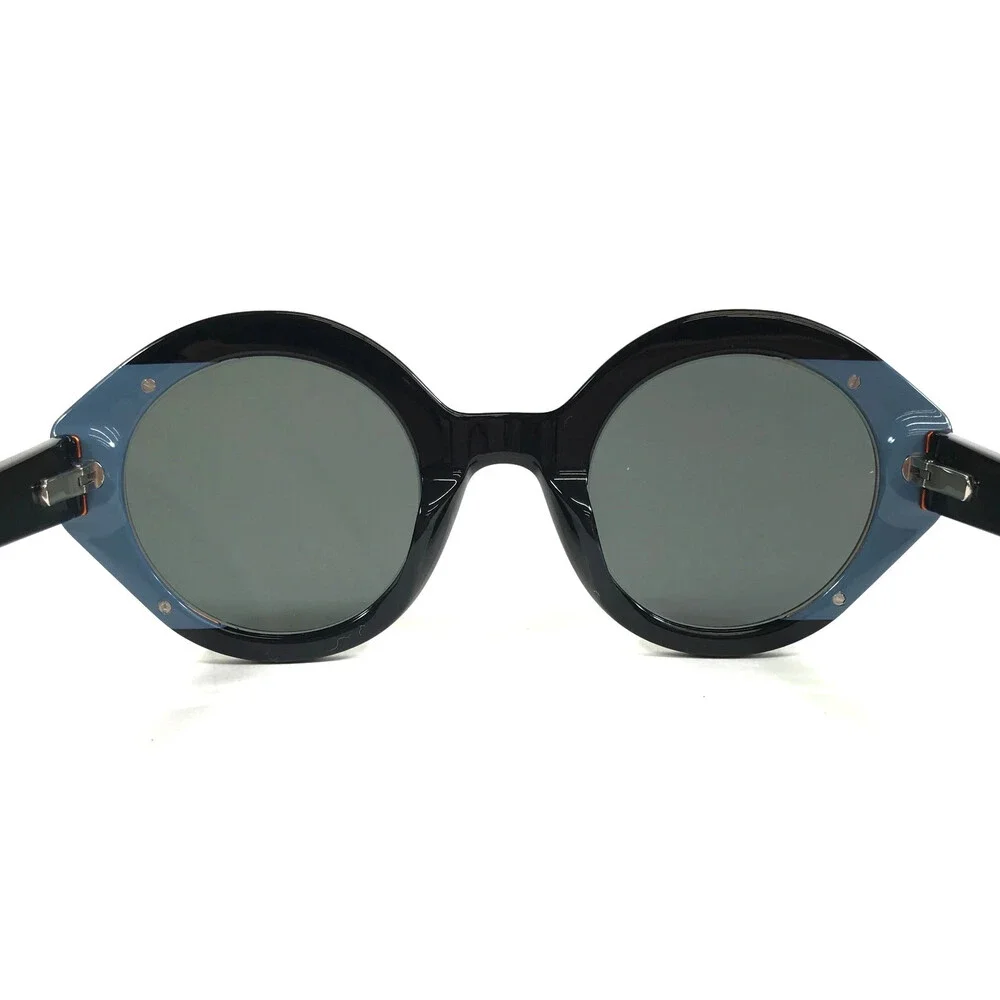 J.F. Rey Sunglasses ANNA 2200 Black Blue Orange Frames w/ Gray Polarized Lenses